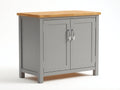 Credenza-MDF-legno-140x45x90 cm-Grigio-stile moderno rustico