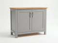 Credenza-MDF-legno-160x45x90 cm-Grigio-stile moderno rustico