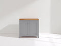 Credenza-MDF-legno-100x40x90 cm-Grigio chiaro-stile moderno rustico