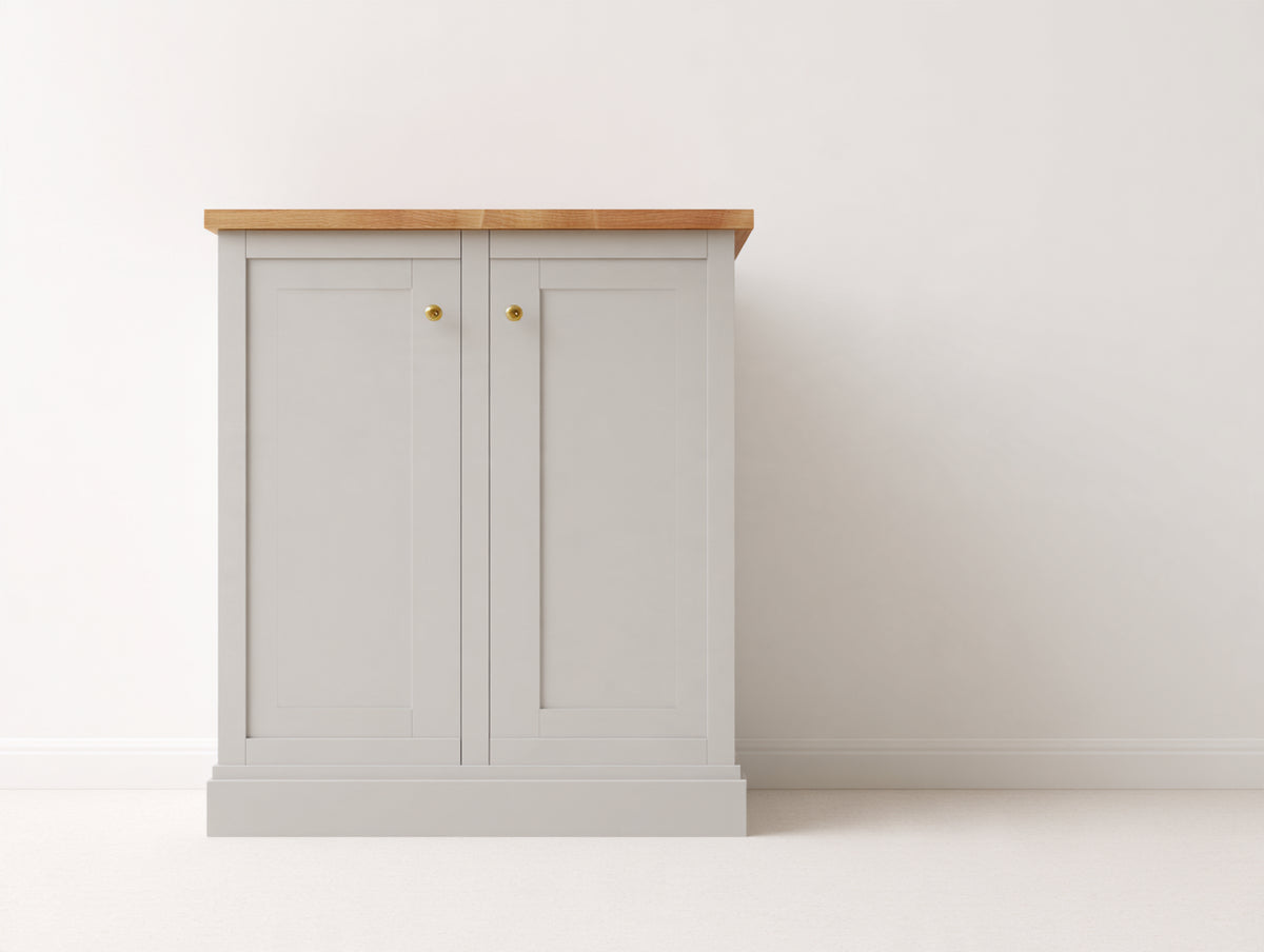 Credenza-MDF-legno-120x45x90 cm-Bianco-stile moderno rustico