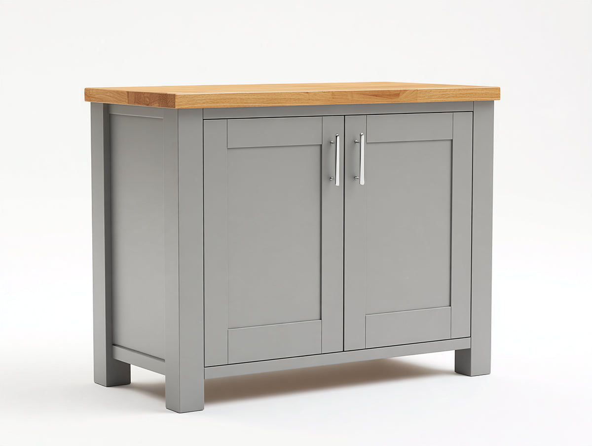 Credenza-MDF-legno-150x45x90 cm-Grigio-stile moderno rustico