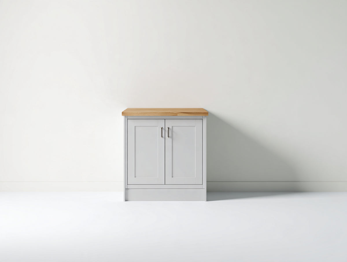 Credenza-MDF-legno-100x40x90 cm-Bianco-stile moderno rustico